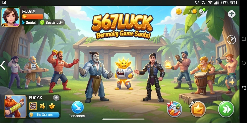 Tampilan gameplay seru di 567LUCK yang penuh warna.