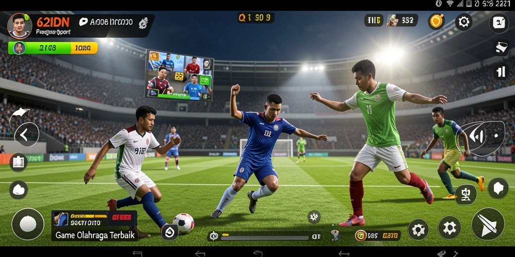 Gameplay seru 62IDN dengan berbagai pilihan olahraga.
