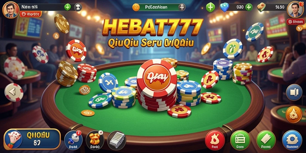 Tampilan screenshot HEBAT777 menampilkan momen seru dalam permainan QiuQiu.
