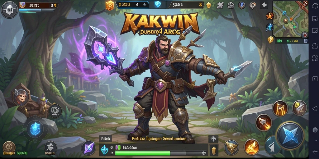 Tampilan gameplay KAKWIN yang epik dan petualangan mendebarkan.