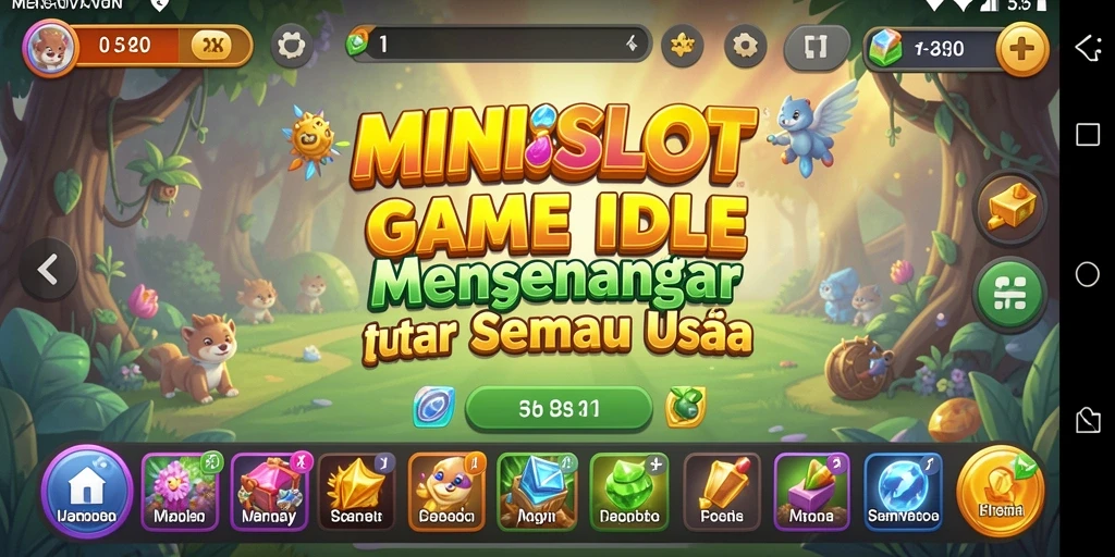 Tampilan screenshot MINISLOT menampilkan gameplay Idle yang mengasyikkan.