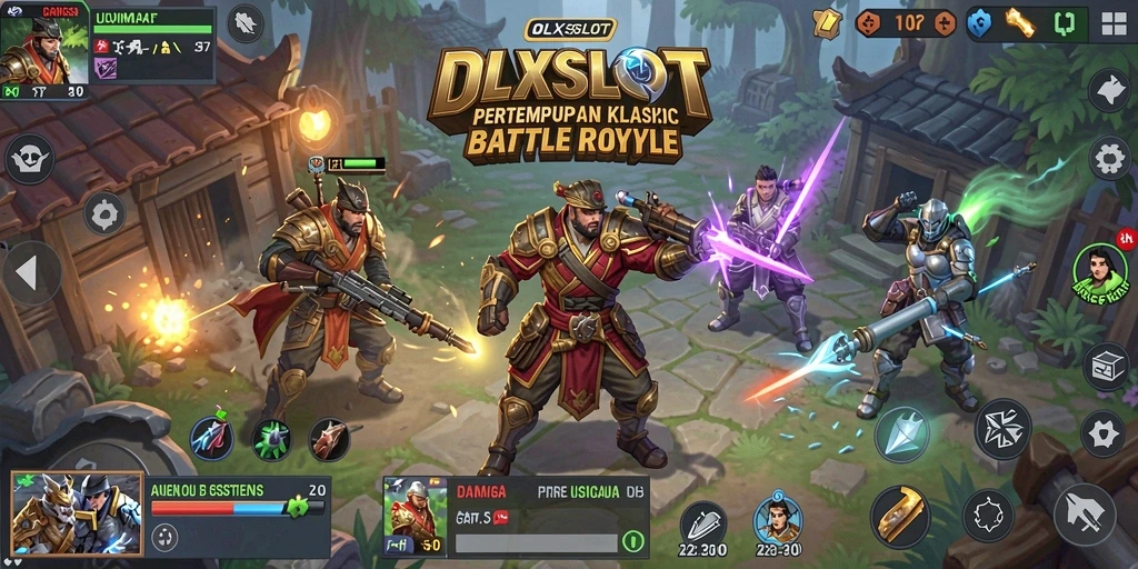 Gameplay seru dan mendebarkan di OLXSLOT Battle Royale.
