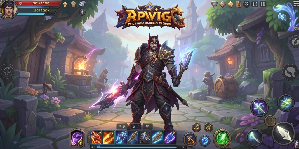 Tangkapan layar gameplay RPVIP6 yang menampilkan pertarungan aksi seru.