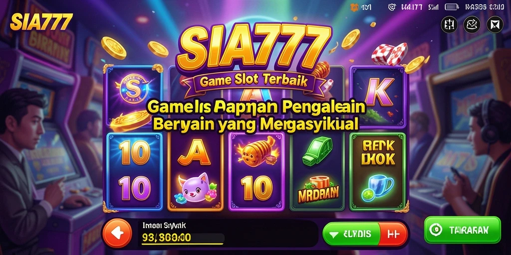 Screenshot utama SIA777 menampilkan pengalaman bermain Slot yang seru.