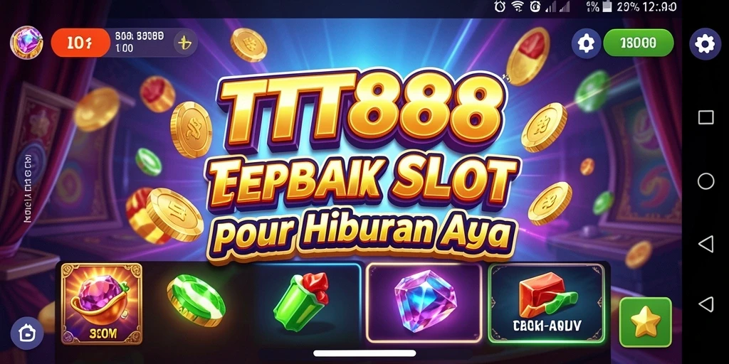 Screenshot utama TTT888 menampilkan gameplay slot yang mengasyikkan.