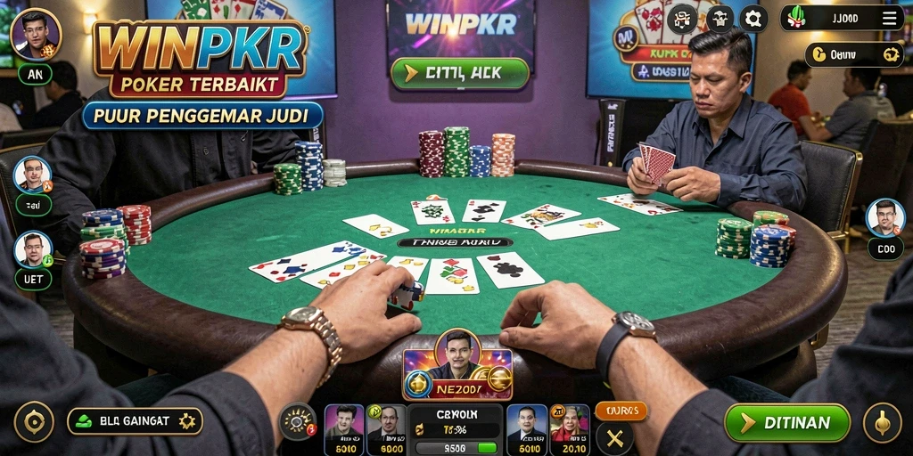 Tangkapan layar gameplay WINPKR yang menarik dan seru.